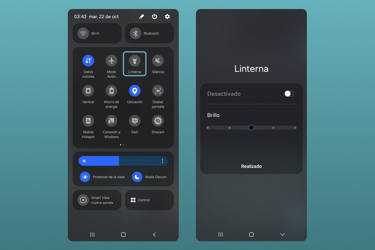 Cómo ajustar el brillo de la linterna en tu celular Android
