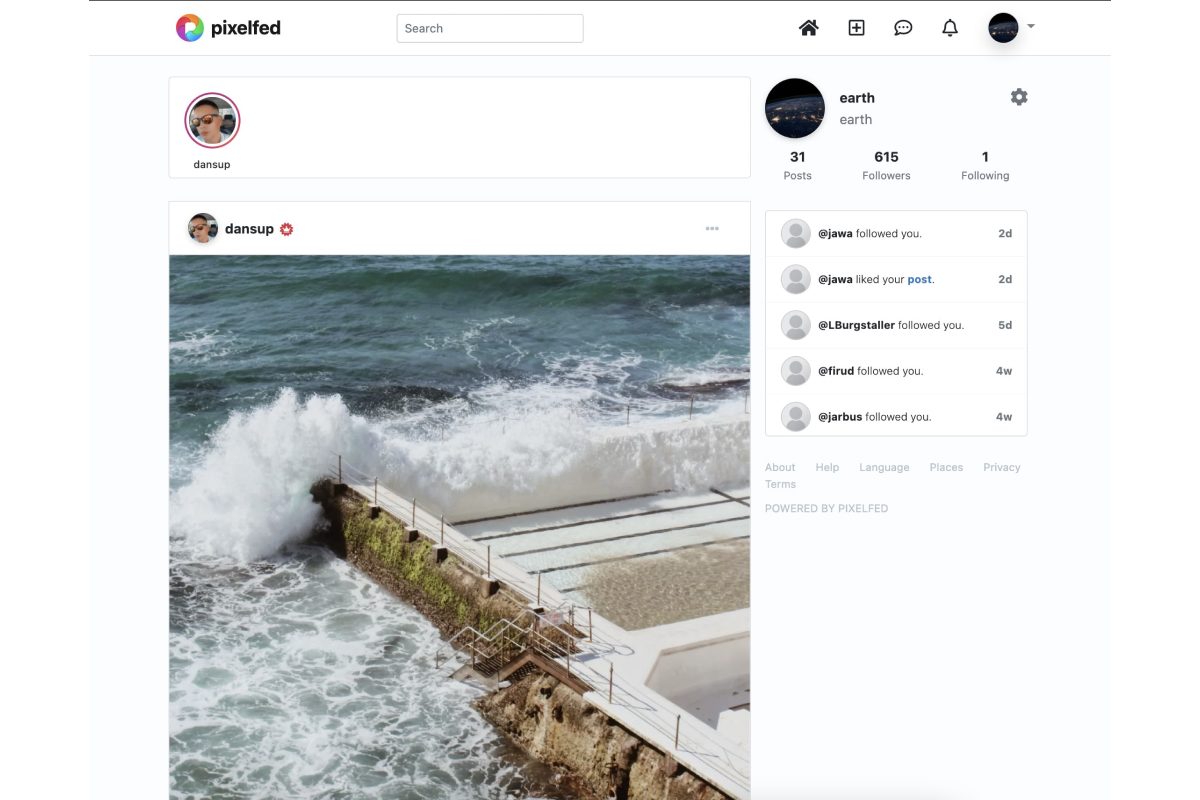 Pixelfed Daniel Supernault dansup