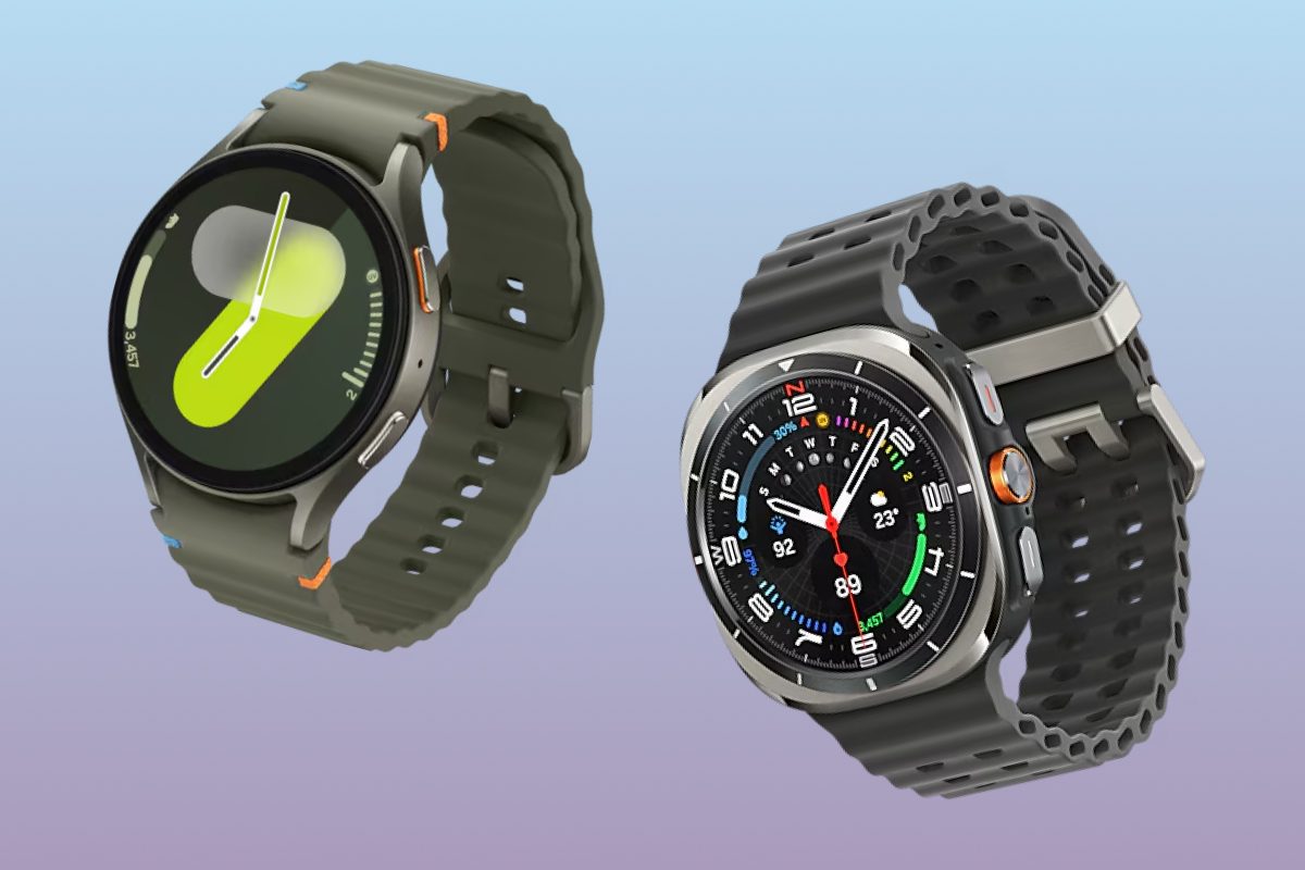 Samsung Galaxy Watch 7 vs Galaxy Watch Ultra.