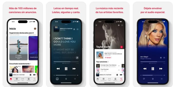 Una imagen de Apple Music en la App Store.