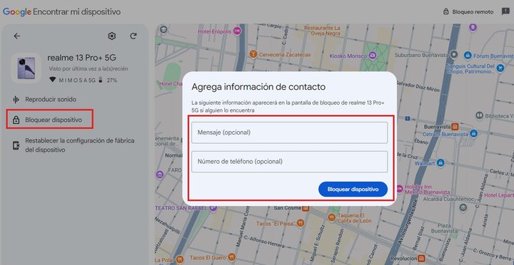 Cómo bloquear un celular Andorid robado.
