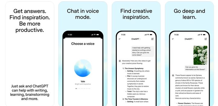 Una imagen de ChatGPT en la App Store.