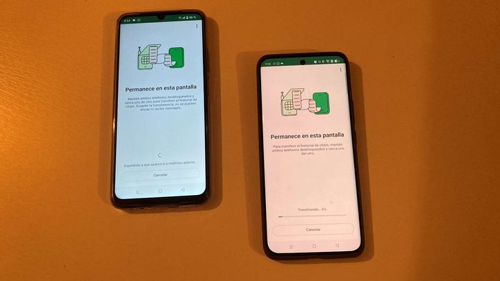 Cómo pasar chats de WhatsApp en Android.
