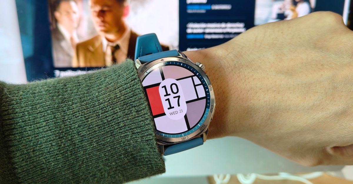 Una fotografía del Huawei Watch GT5.