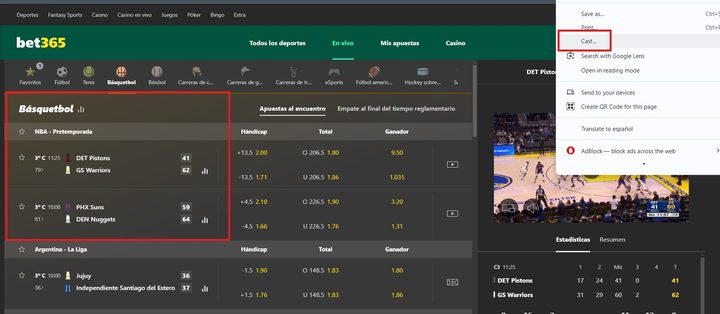 Cómo ver la NBA gratis en línea.