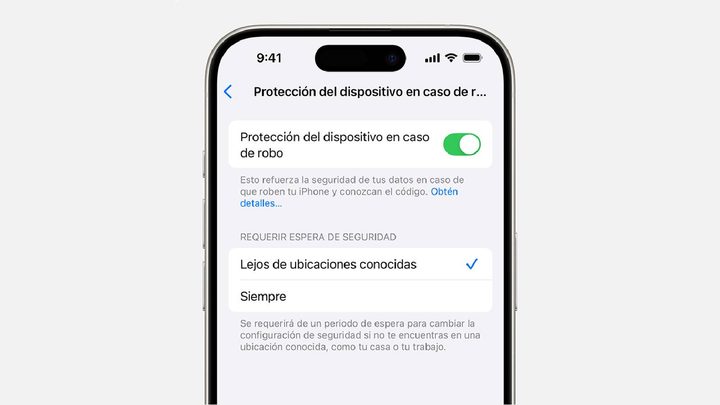 Cómo activar la protección contra robo en iPhone.