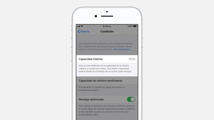 Cómo revisar la condición de la batería de un iPhone.