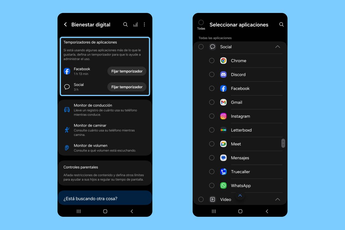 Cómo establecer límites de tiempo en tus aplicaciones en Android paso 2