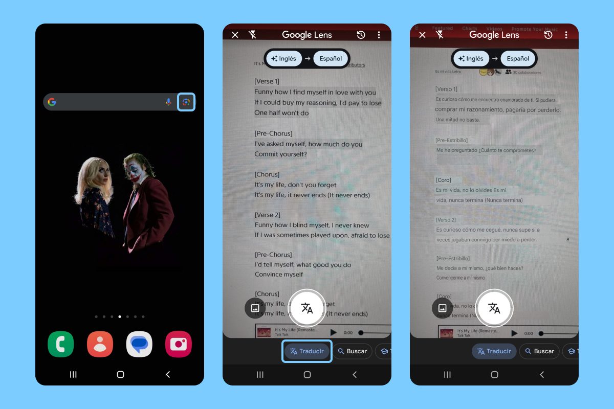 Traducción de texto en tiempo real Android funciones ocultas