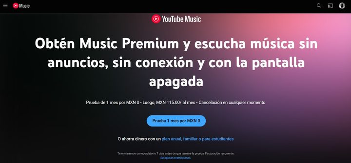 Cómo obtener YouTube Music Premium gratis.