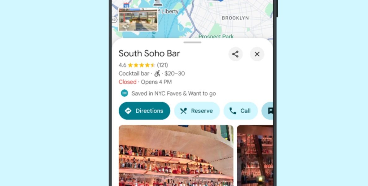 google maps aspecto diferente