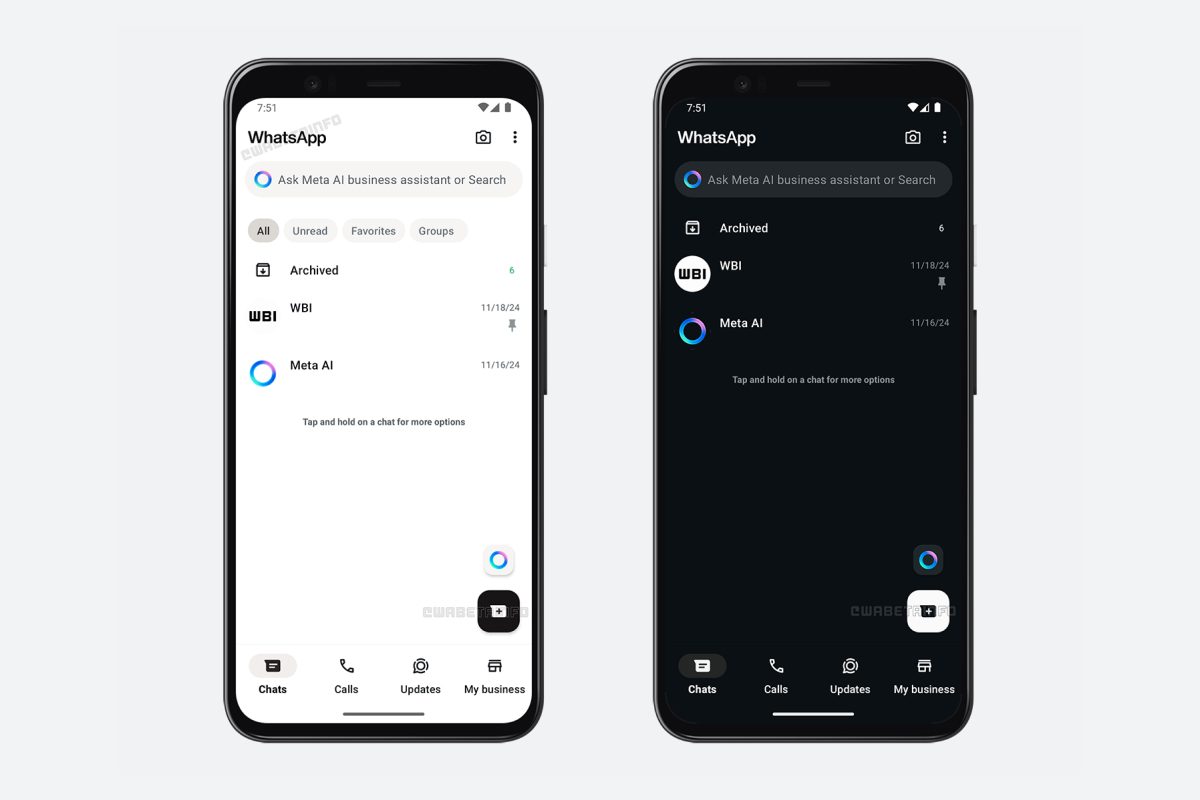 Novedades WhatsApp 6 Nuevos temas de color en WhatsApp Business WABetaInfo