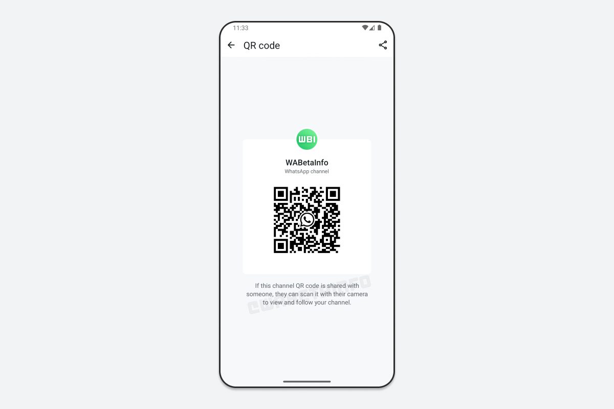 Novedades WhatsApp 7 Códigos QR para compartir canales WABetaInfo