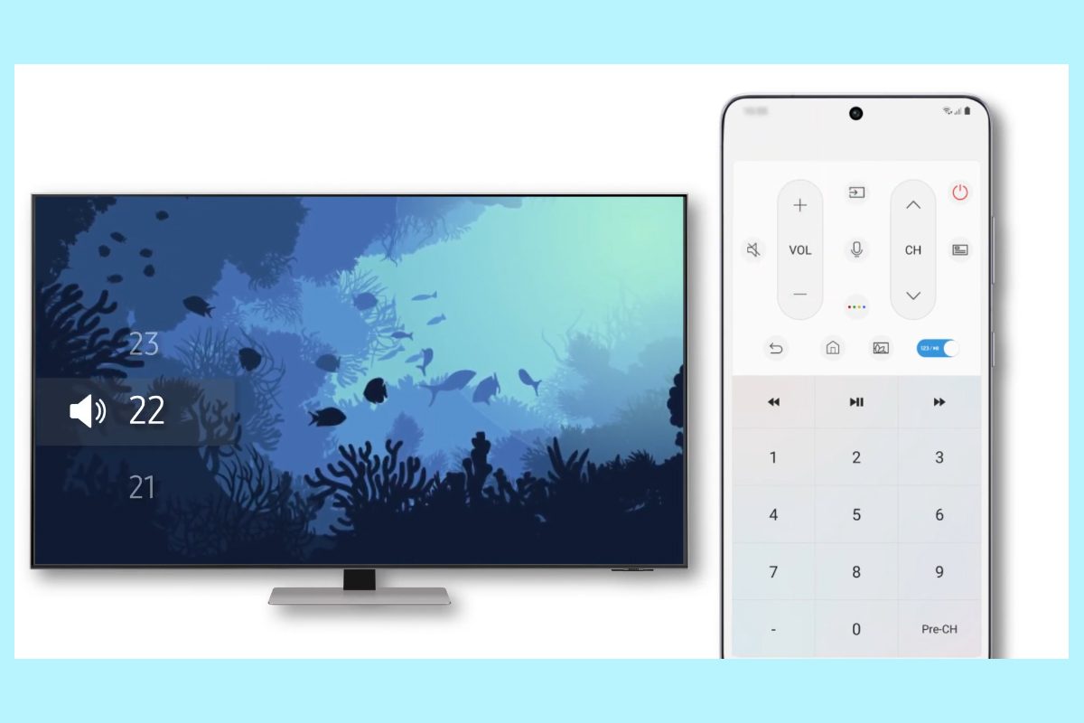 Controla el televisor con tu celular Software de Smart TV de Samsung