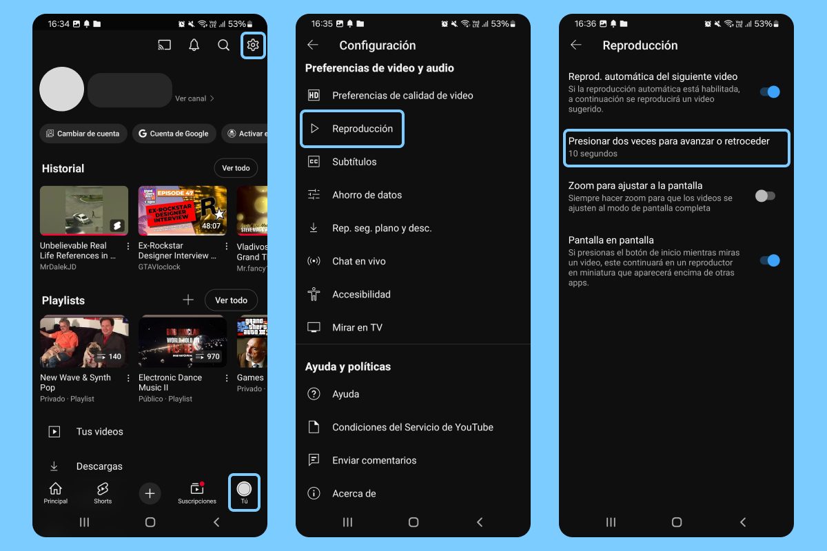 Funciones secretas de YouTube 2