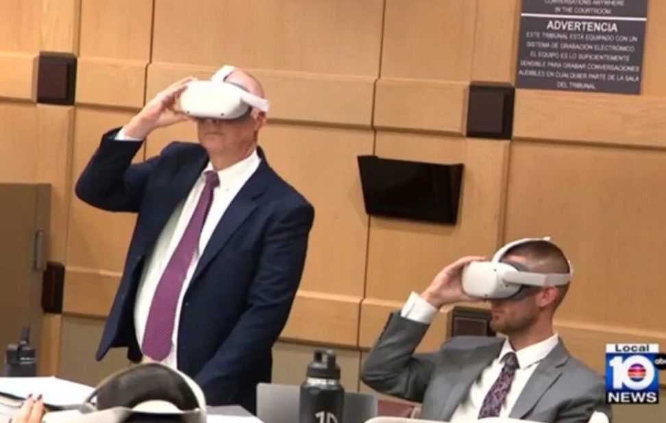 realidad virtual prueba juicio criminal oculus quest