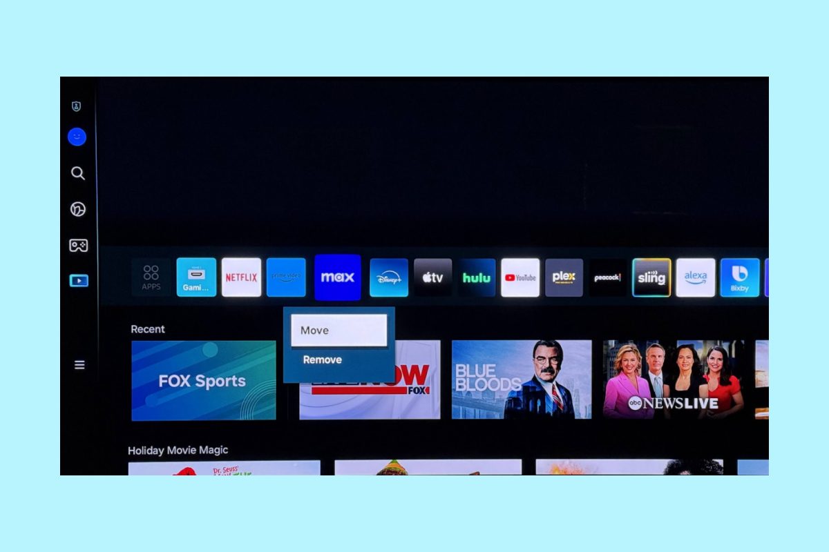 Reorganiza tus aplicaciones Software de Smart TV de Samsung