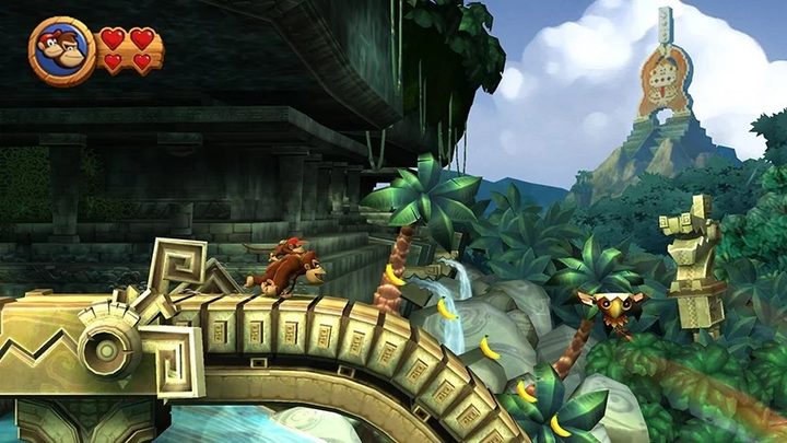 Una imagen de Donkey Kong Country Returns HD.