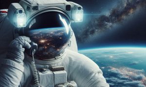 una videollamada al espacio puede cambiar la cobertura movil para siempre un astronauta hablando por celular en el