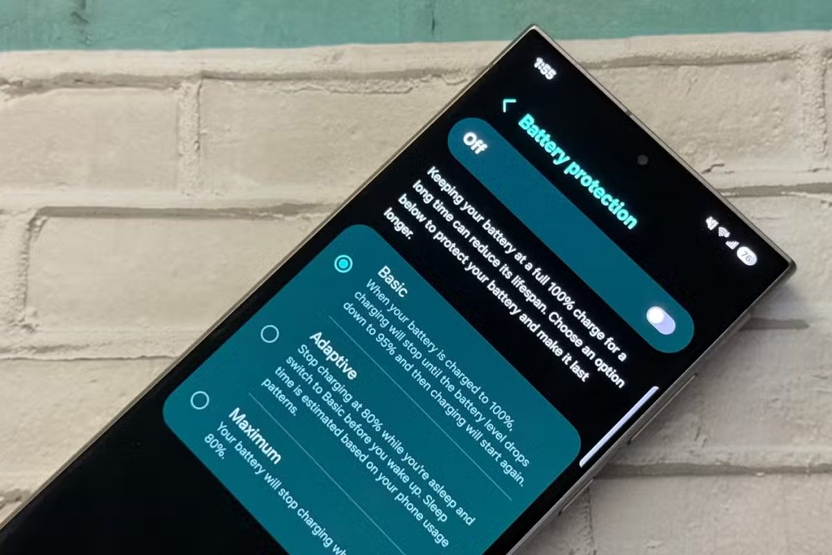 Carga adaptativa para cuidar la batería Samsung Galaxy One UI 7