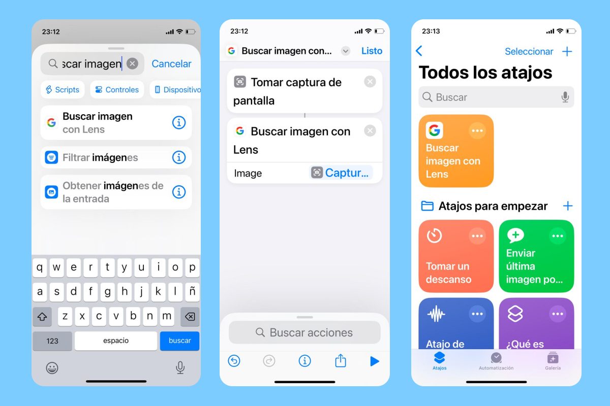 Configura el atajo en la app de Atajos Apple iPhone 2