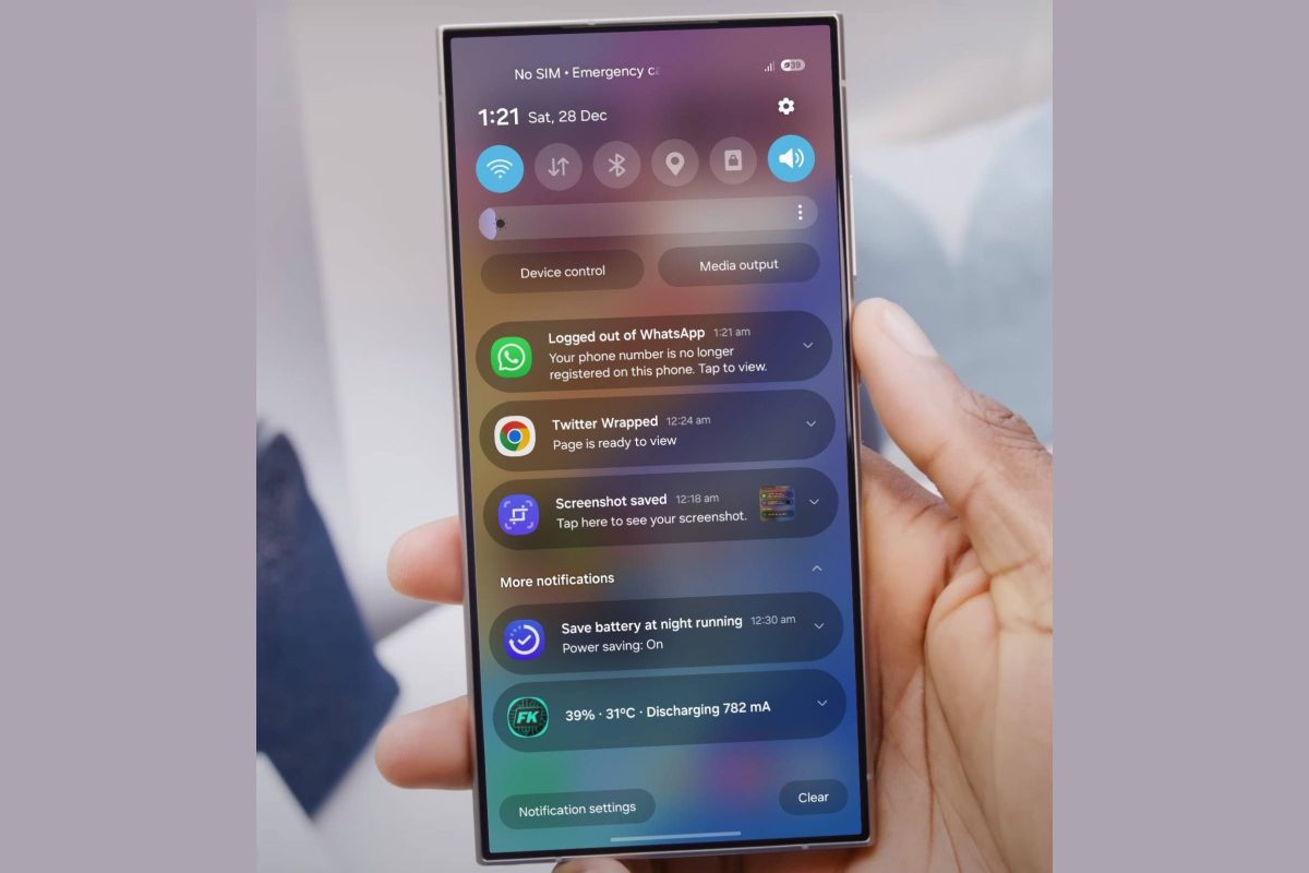 Filtros de notificaciones Samsung Galaxy One UI 7