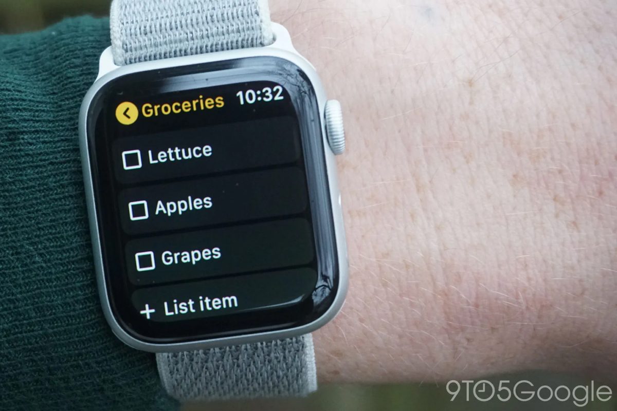 Google Notes smartwatch