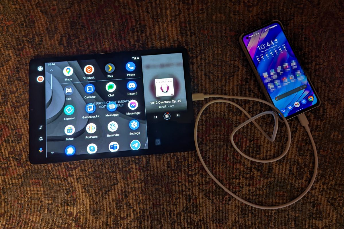 Tablet pantalla inteligente Android Auto