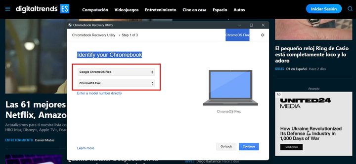 Cómo instalar Chrome OS Flex.