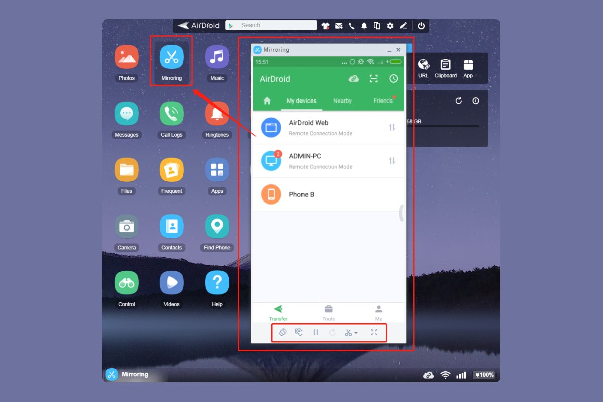AirDroid Mirroring