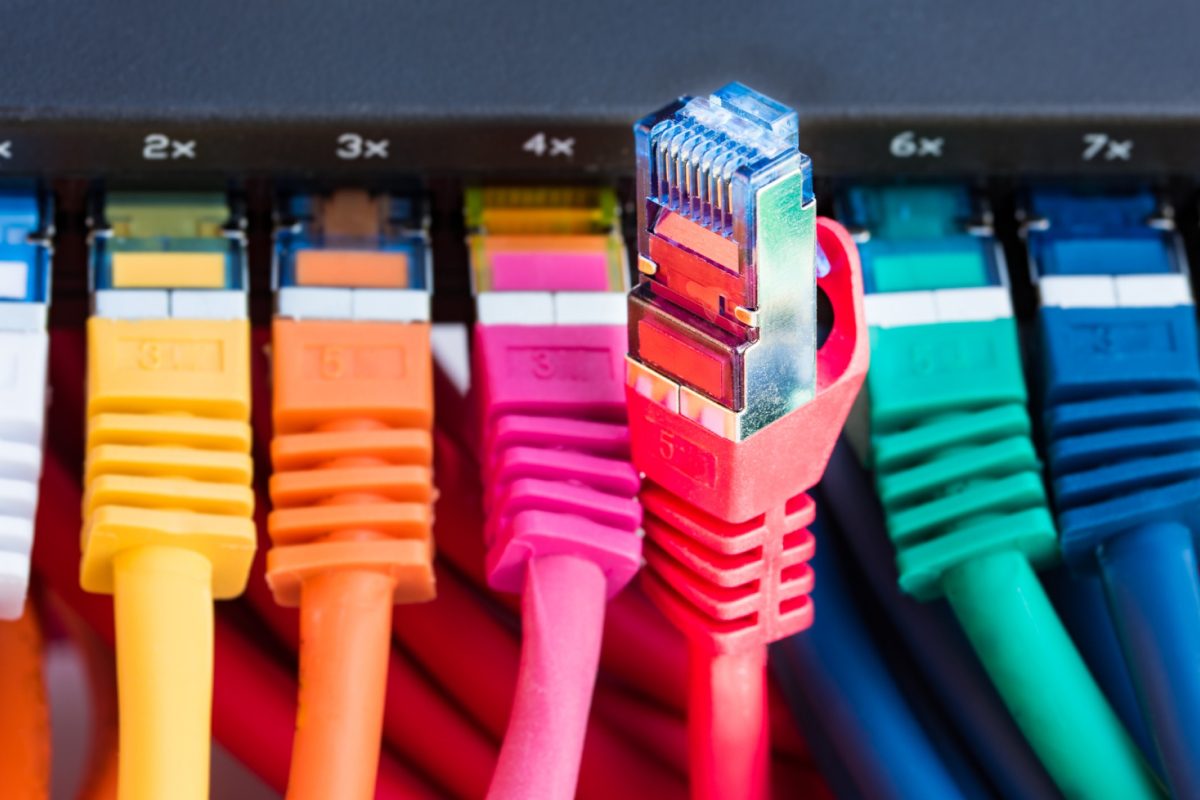 Cables de red conexión cableada