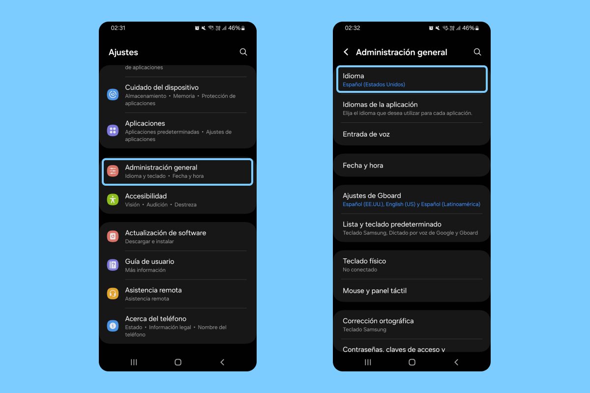 Cómo cambiar el idioma en Gmail Android