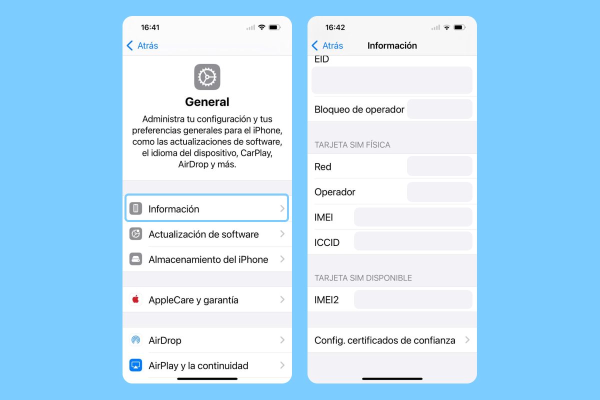 Cómo saber cuál es el IMEI de tu celular iPhone