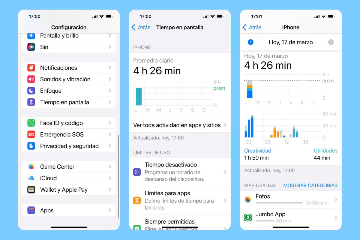 Cómo ver las apps que más usas en tu celular o PC iPhone