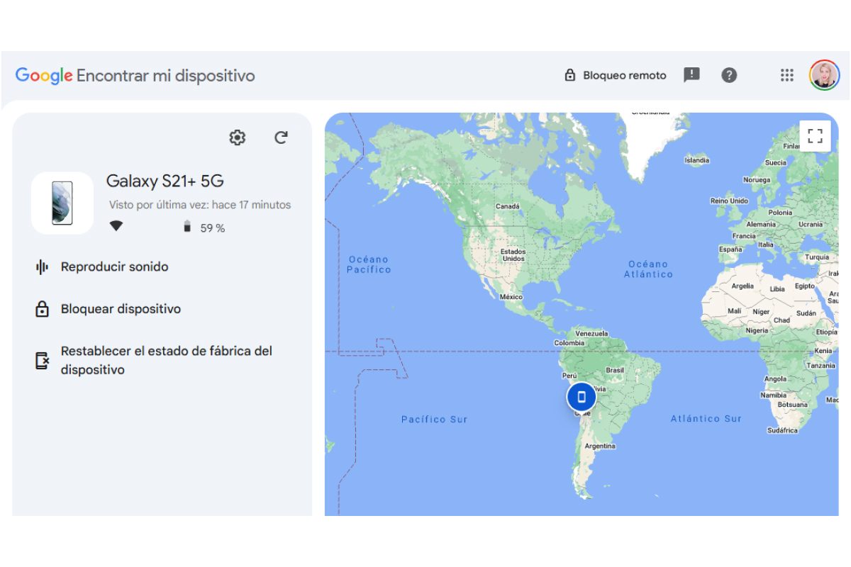 Google Encontrar mi dispositivo