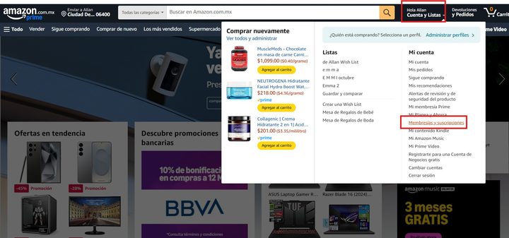 ¿Cómo cancelar Amazon Music Unlimited en una computadora?