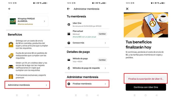 ¿Cómo cancelar Uber One?