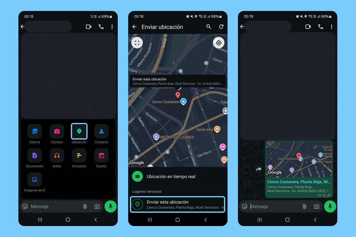 Cómo compartir un lugar específico (aunque no estés ahí) por WhatsApp