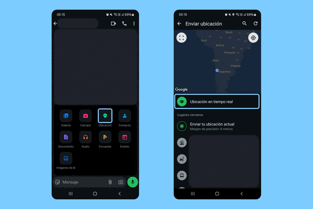 Cómo mandar tu ubicación en tiempo real por WhatsApp