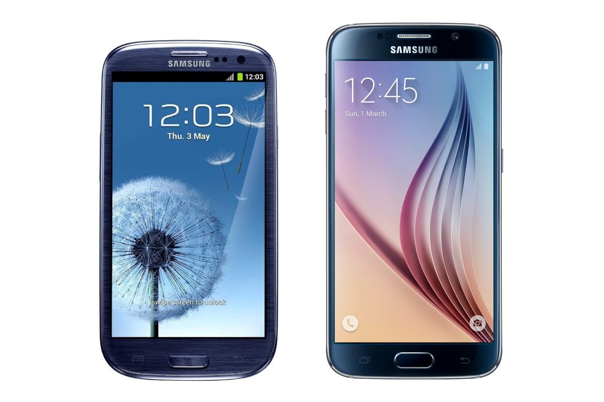 Samsung Galaxy S III y Samsung Galaxy S6