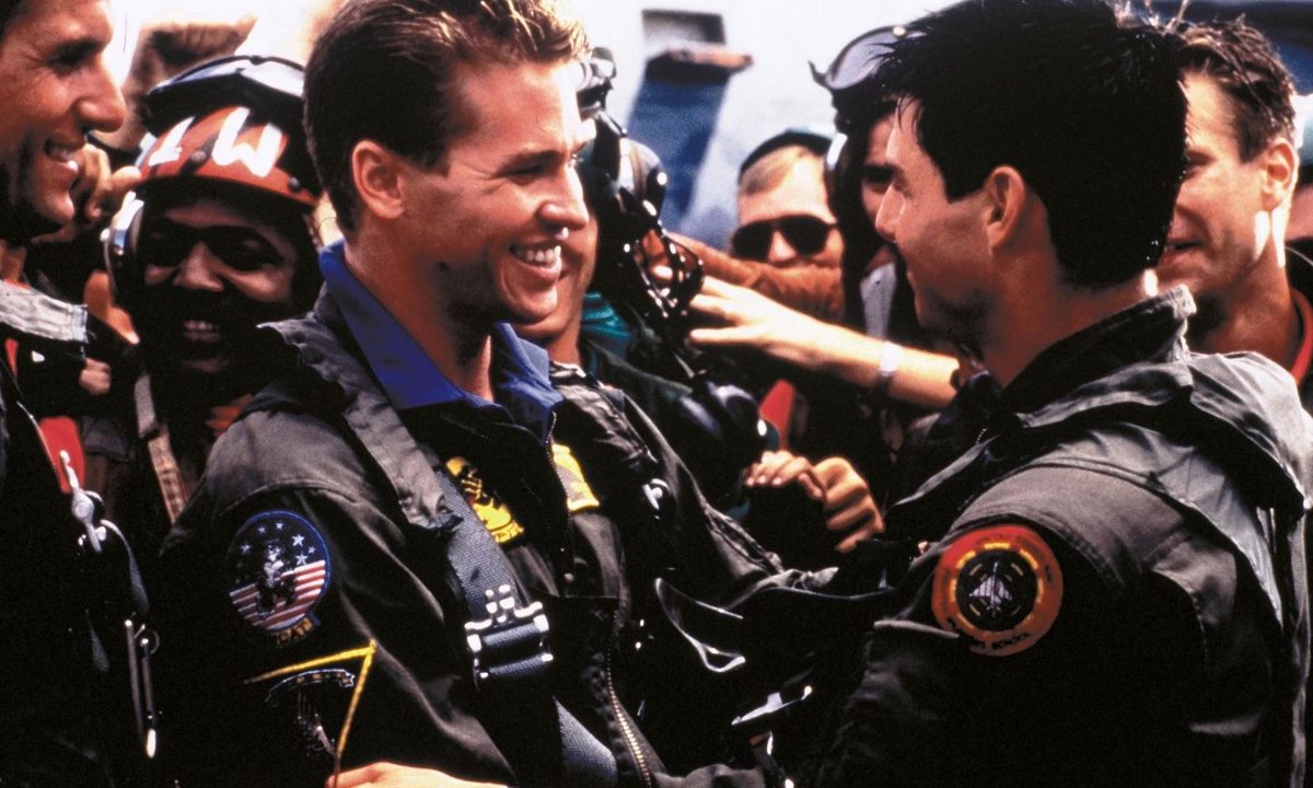 Tom Cruise y Val Kilmer en Top gun