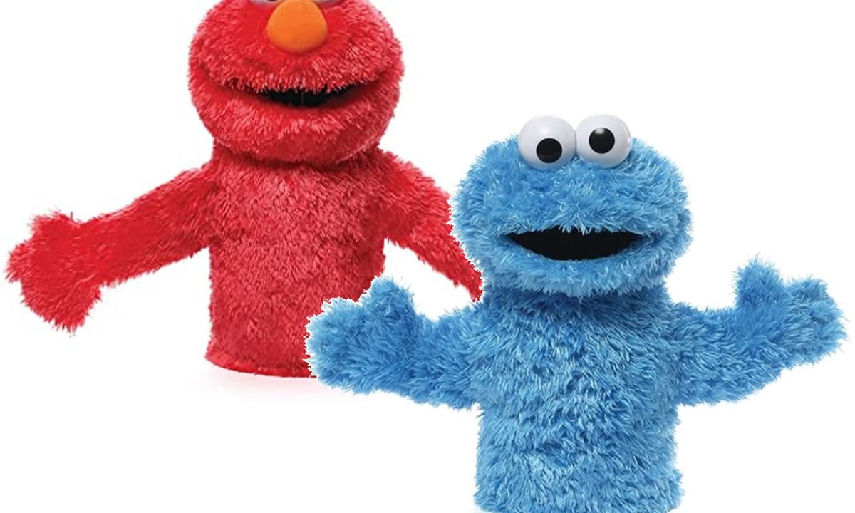 Elmo y Come Galletas de Plaza Sésamo