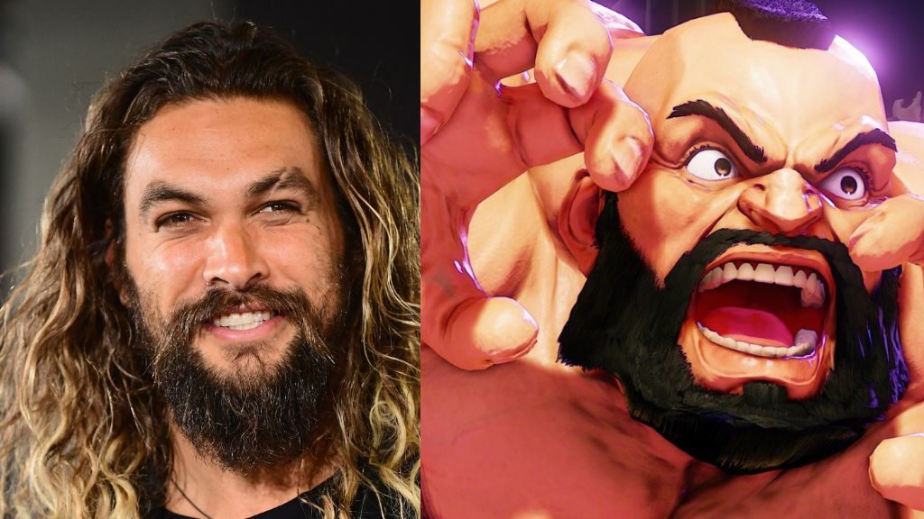 Jason Momoa y el personaje Zangief de Street Fighter