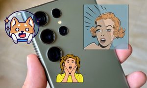 Caras de sorpresa en un Samsung Galaxy S23 Ultra