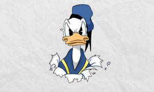 Pato Donald enojado