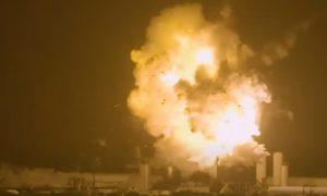 Starship explosión