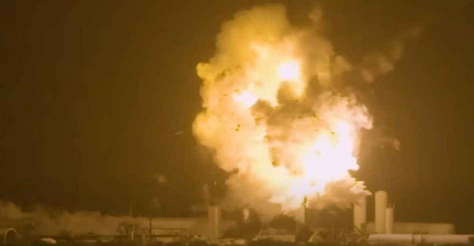 Starship explosión
