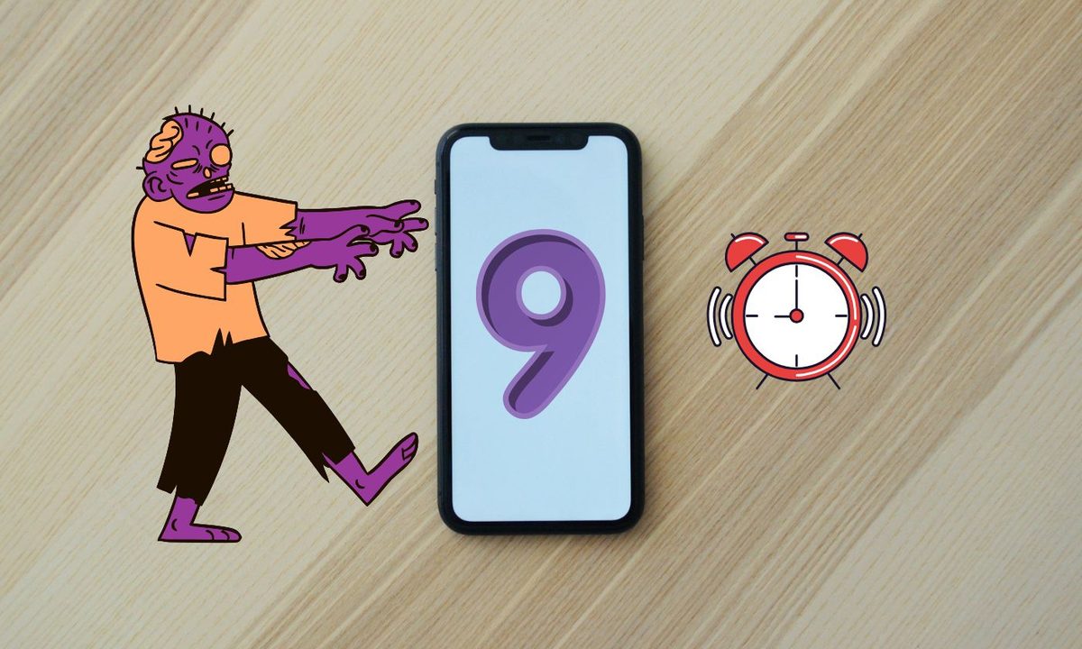 iPhone 9 minutos despertador