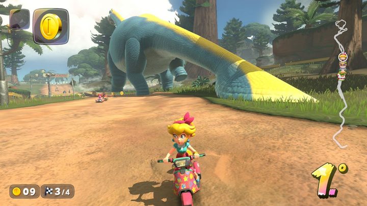 Una imagen de Mario Kart World.