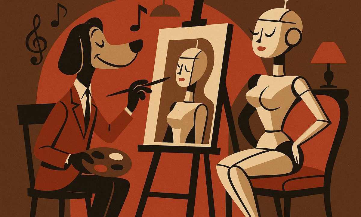 Perro Pintando ChatGPT